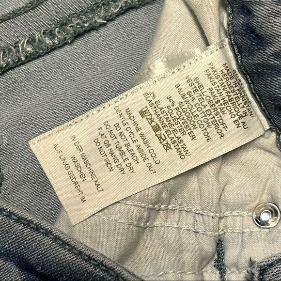 True Religion Riley Cut Off Bermuda Denim Long Jean Shorts Jort 27 4 - Picture 8 of 8